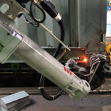 Bottom reinforcement plate welding robot